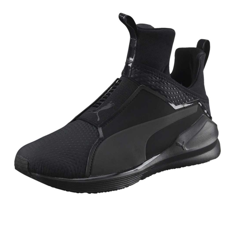 Puma Fierce Quilted Trainers. Black. Size 6.5.